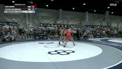 125 kg Cons. Rd Of 16 - Jude Beers, B1G Wrestling vs Colton McKiernan, Tiger Den Wrestling Club