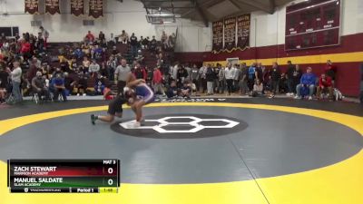 132 lbs Quarterfinal - Manuel Saldate, SLAM Academy vs Zach Stewart, Marmion Academy