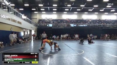 125 lbs Cons. Round 3 - Angel Garcia, Unattached vs Roberto Martinez, Sierra College