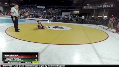 93 lbs Quarterfinal - Lorenzo Castro, Scrap Yard Garage Wrestling vs Beau Benthin, Askeo International Mat Club