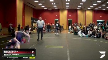 80 lbs Round 3 (6 Team) - Maddux Fawcett, Riot Room vs Kaden Joustra, Tribe Wrestling