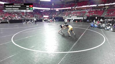 126 lbs Quarters - William DuChemin, Wilmot Union vs Damien Thomas, Whitnall