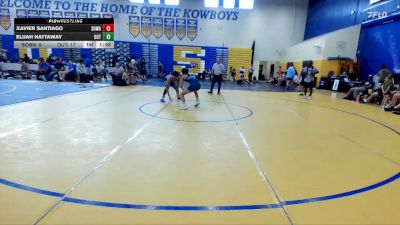 126 lbs Round 3 (8 Team) - Xavier Santiago, SOWA /HWC vs Elijah Hattaway, The Outsiders