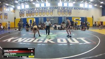 132 lbs Round 3 (8 Team) - Jonas Teixera, Longwood WC vs Cane Smolarsky, Greasers