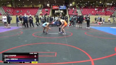 118 lbs Cons. Semi - Lilli Cooper, IA vs Marli Arbona, OK