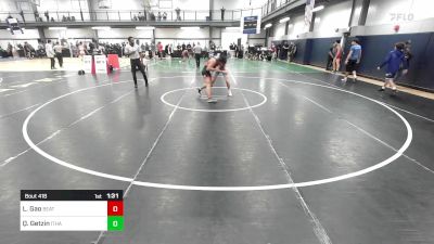 130A lbs Semifinal - Leo Gao, Beat The Streets Nyc vs Quentin Getzin, Ithaca High School