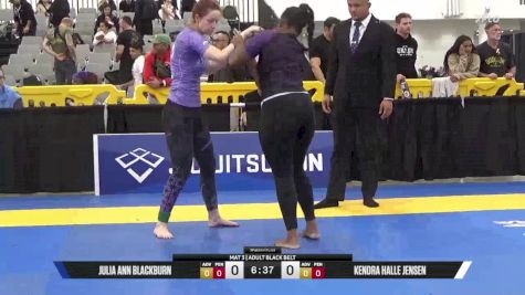 Kendra Halle Jensen vs Julia Ann Blackburn 2025 World IBJJF Jiu-Jitsu No-Gi Championship