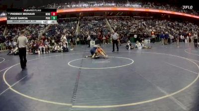 2A 126 lbs Cons. Round 2 - Phoenix Michaud, Newton-Conover High School vs Julio Garcia, Pasquotank County High School