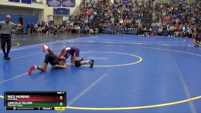 106 lbs Champ. Round 1 - Lincoln Ollom, FREMONT ROSS vs Nico Moreno, PAULDING