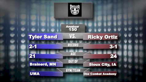 Ricky Ortiz vs. Tyler Sand - Driller MMA A-Town Throwdown XII