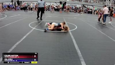 70 lbs Round 4 (8 Team) - Colbie Hatton, Central Pennies Grit vs Mia Emili, Headhunters WC