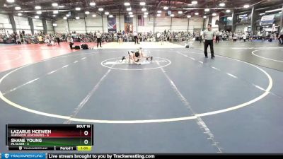 80 lbs Rd# 7- 10:45am Saturday Final Pool - Lazarus McEwen, Agression Legionaries vs Shane Young, PA Silver