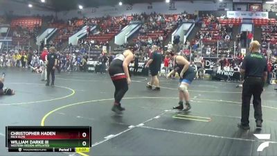 220 lbs Cons. Round 1 - William Darke Iii, Western Region Affiliated vs Christopher Haden, Pack Elite