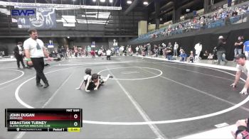 46 lbs Cons. Round 1 - Sebastian Turney, Olathe Raptor Wrestling Club vs John Dugan, Brawlers