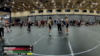 105 lbs Round 2 (4 Team) - Uriah Holiday, Rough House vs Jack Craig, Hanover Hawkeye