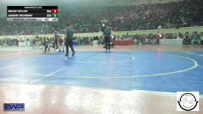 118 lbs Consi Of 64 #2 - Micah Taylor, Yukon vs August McHenry, Deer Creek Wrestling