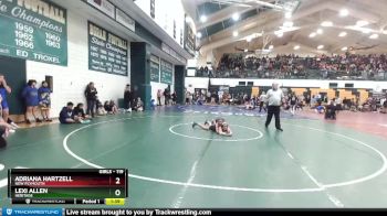 119 lbs Semifinal - Adriana Hartzell, New Plymouth vs Lexi Allen, Heritage