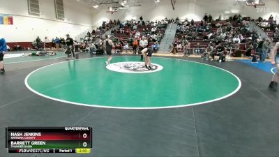 120 lbs Quarterfinal - Barrett Green, Thunder Basin vs Nash Jenkins, Natrona County