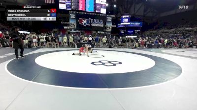 94 lbs Cons. Sub-rd Of 32 - Reese Babcock, IL vs Gavyn DeCol, UT