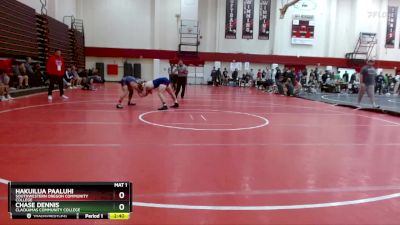 157 lbs Champ. Round 2 - Hakuilua Paaluhi, Southwestern Oregon Community College vs Chase Dennis, Clackamas Community College