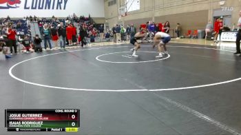 141 lbs Cons. Round 3 - Josue Gutierrez, Clackamas Community College vs Isaias Rodriguez, Evergreen State College