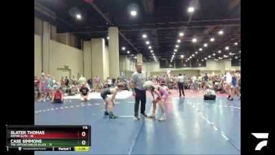 116 lbs Semis & Wb (16 Team) - Case Simmons, The Untouchables Black vs Slater Thomas, Moyer Elite