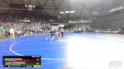 Girls 1B/2B/1A/2A 110 Quarterfinal - Adalyne Montiel, Toppenish (Girls) vs Yadira Covarrubias, Rogers (Spokane) (Girls)