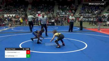 60 lbs Quarterfinal - Tate Zimmerman, Waverly Area WC vs Brain Calloway, Sherman Challengers