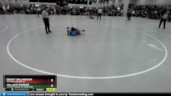 106 lbs Cons. Round 4 - Malakai Barker, Victory School Of Wrestling vs Grady Erlandson, Michigan Premier WC