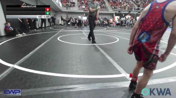 52 lbs Quarterfinal - Levi Hughart, Gore Pirates Youth Wrestling vs Ronnie Leyba, Team Tulsa Wrestling Club