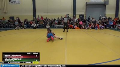 90 lbs Champ. Round 1 - Noah Arceneaux, Jesup Mat Club vs Bryce Cummings, Pursuit Wrestling Minnesota