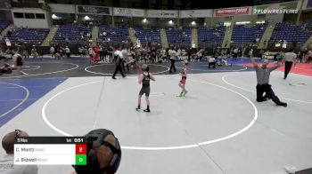 57 lbs Semifinal - Chandler Mantz, Dakota Rattlerâ??s vs Justin Bidwell, Mountain Grapplers