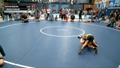 57-64 lbs Round 2 - Lincoln Haslam, Morgan Wrestling Club vs Daxton Barlow, RWC - Roy Wrestling Club
