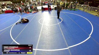 144 lbs Champ. Round 3 - Timmy Fitzgerald, Red Wave Wrestling vs Vahagn Ghazaryan, California