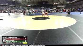 88 lbs Cons. Round 5 - Keziah Sanchez, Victory Wrestling-Central WA vs Lucas Larson-Owen, Inland Northwest Wrestling Training Center