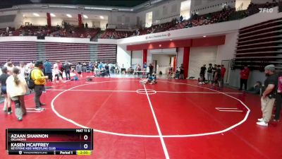 144 lbs Quarterfinal - AZaan Shannon, Oklahoma vs Kasen McAffrey, Keystone Kids Wrestling Club