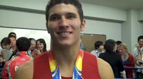 Alex Naddour Hit Pommel Horse in Team USA's Bronze Medal Performance