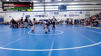 113 lbs Cons. Round 1 - John Garza, Booker T Washington vs Cash Brown, Nathan Hale