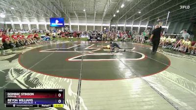 165 lbs Quarters & 1st Wb (16 Team) - Dominic Stinson, Missouri vs Reyon Williams, Oklahoma Outlaws Blue