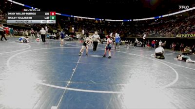 85 lbs Round Of 16 - Daisy Miller-Torres, Governor Mifflin vs Hailey Tollaksen, Lampeter Strasburg