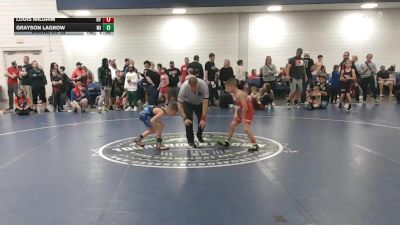 65 lbs Round Of 32 - Louis Milgrim, NY vs Grayson LaGrow, MI