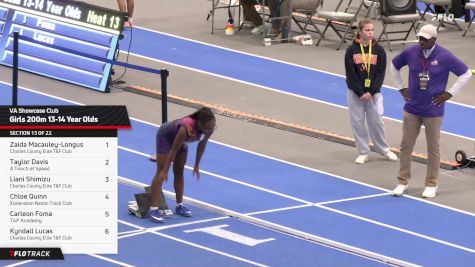 Youth Girls' 200m 13-14 Year Old Division, Finals 13