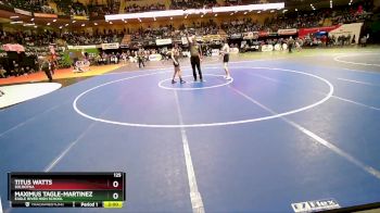 125 lbs Champ. Round 1 - Titus Watts, Soldotna vs Maximus Tagle-Martinez, Eagle River High School