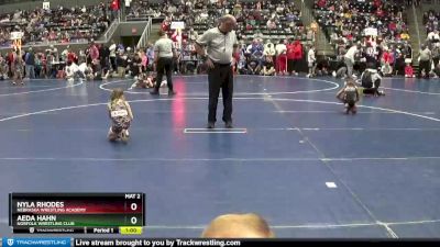 53-56 lbs Round 3 - Nyla Rhodes, Nebraska Wrestling Academy vs Aeda Hahn, Norfolk Wrestling Club