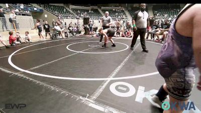 130 lbs Rr Rnd 2 - Harbor Hicks, Oklahoma Strong-Blue 9U vs Tommy Lollis, MOJO Mulisha 9U