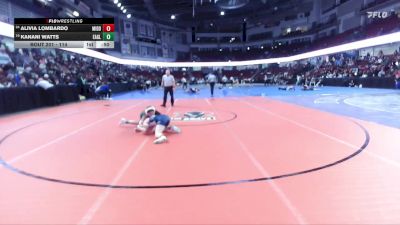 114 lbs Cons. Round 3 - Alivia Lombardo, Middleton vs Kanani Watts, Eagle