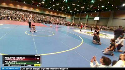 33-36 lbs Round 2 - Ava Barros, Fallon Outlaws Wrestling Club vs Augustus McKinley, Yerington Lions Wrestling