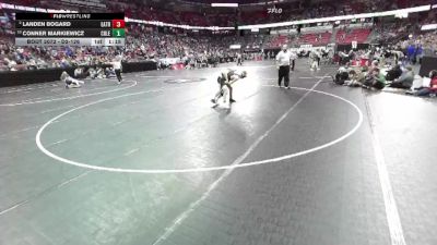 D2-126 lbs Quarterfinal - Landen Bogard, East Troy vs Conner Markiewicz, Coleman