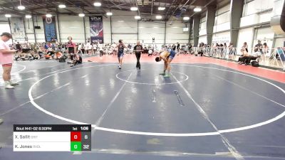 160 lbs Rr Rnd 2 - Xayden Sallit, Grit Mat Club Blue vs Kage Jones, Revival Pink