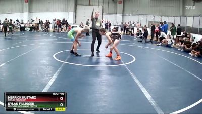 119 lbs Cons. Round 3 - Merrick Kustarz, Shelby Township vs Dylan Fillinger, Relentless Training Center